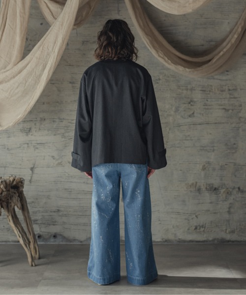 「Casper John」 ブルゾン MEDIUM ネイビー メンズ_画像3