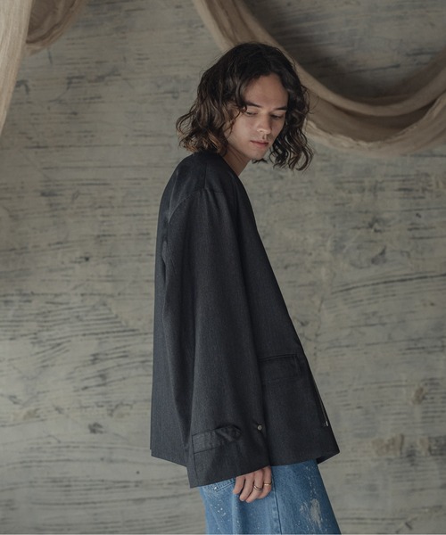 「Casper John」 ブルゾン MEDIUM ネイビー メンズ_画像5