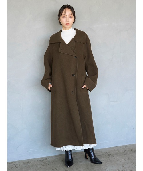 バーバリー ロングコート カシミヤ ウール バルマカンコート チェスターコート SNIDEL（スナイデル） コート チェスターコート 「HIGH QUALITY