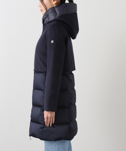 DUNO BALLON-X 異素材切り替えダウンジャケット ネイビー 42 DUNO（デュノ）の「DUNO (デュノ) BALLON-X ダウンコート（ダウン