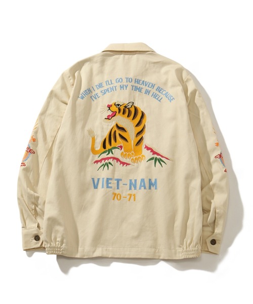 「HOUSTON」 ブルゾン L オリーブドラブ メンズ_画像6