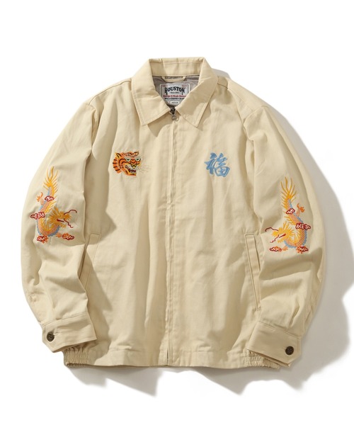 「HOUSTON」 ブルゾン L オリーブドラブ メンズ_画像7