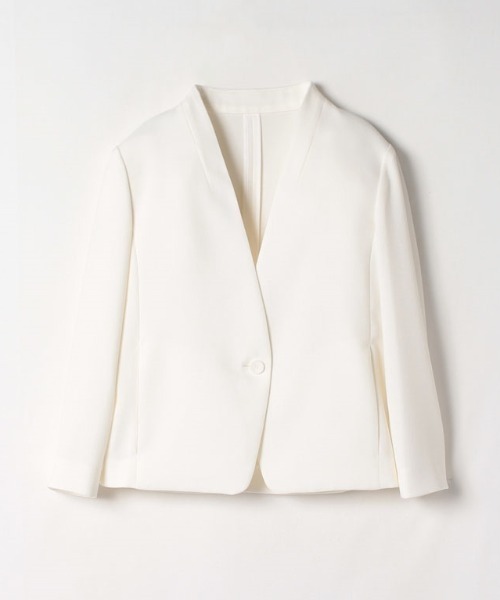 allureville（アルアバイル） ノーカラージャケット 1 ホワイト