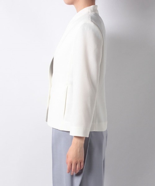 allureville（アルアバイル） ノーカラージャケット 1 ホワイト
