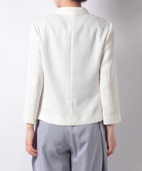 allureville（アルアバイル） ノーカラージャケット 1 ホワイト