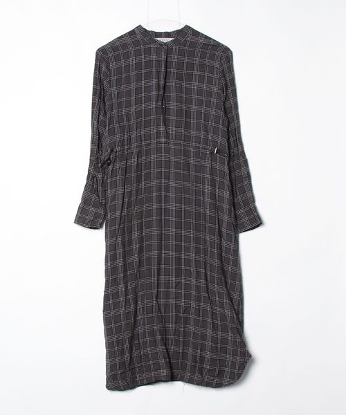 NANO universe（ナノ・ユニバース） 長袖ワンピース 38 グレー