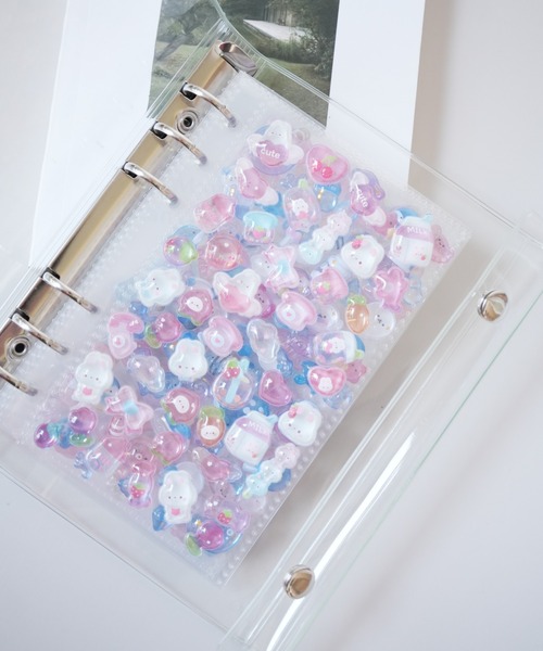 Jelly moo（ジェリームー） ステッカー 「 」 A6サイズ クリア