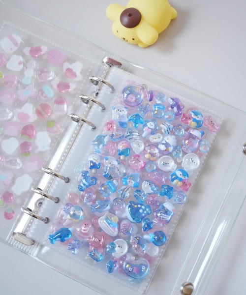 Jelly moo（ジェリームー） ステッカー 「 」 A6サイズ クリア