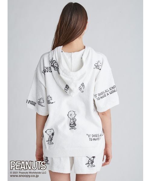 gelato pique（ジェラートピケ） ジップアップパーカー「PEANUTSコラボ