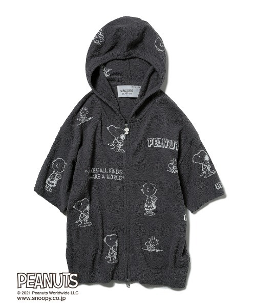 gelato pique（ジェラートピケ） ジップアップパーカー「PEANUTSコラボ