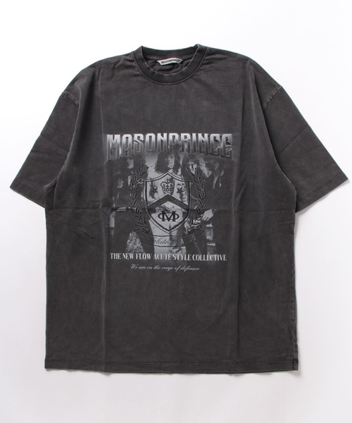 「MASONPRINCE」 半袖Tシャツ X-SMALL ダークグレー メンズ_画像7
