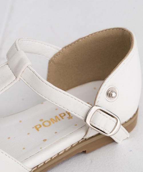 「POMPKINS」 「KIDS」フラットサンダル 15cm ホワイト系その他 キッズ_画像6