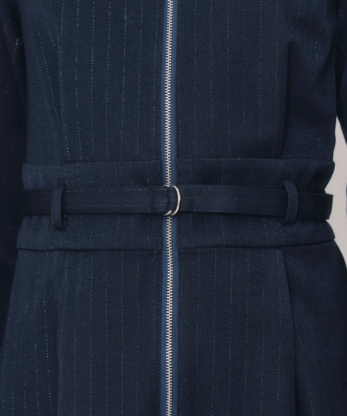 REDYAZEL（レディアゼル） ワンピース フロントZIPストライプロング