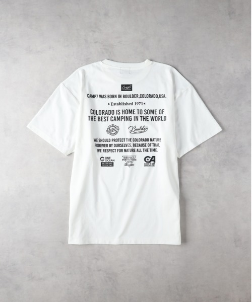 「CAMP7」 半袖Tシャツ X-LARGE ベージュ メンズ_画像2