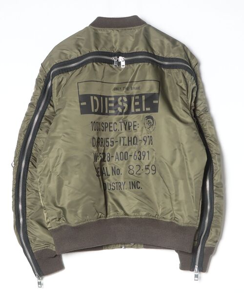 DIESEL（ディーゼル） ブルゾン LARGE カーキ メンズ : ZOZOTOWN Yahoo