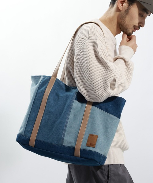 BAYFLOW（ベイフロー） トートバッグ デニムパッチワークトートバッグ