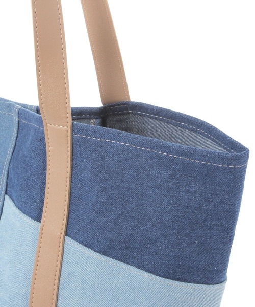 BAYFLOW（ベイフロー） トートバッグ デニムパッチワークトートバッグ