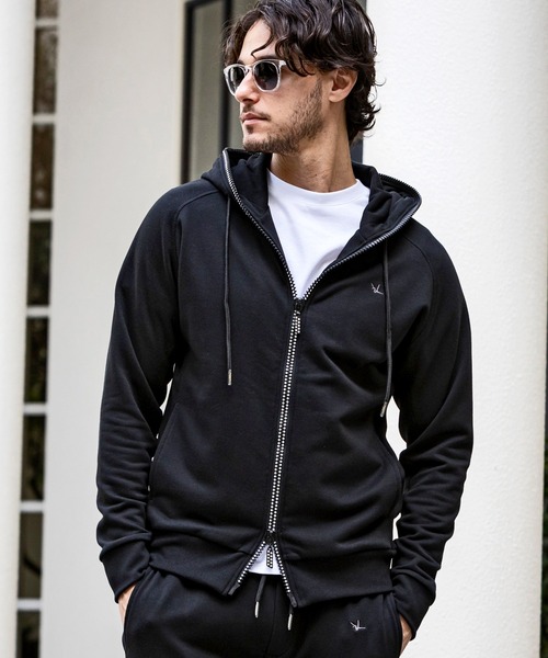 1PIU1UGUALE3 RELAX 「1PIU1UGUALE3 RELAX 」 ジップアップパーカー M