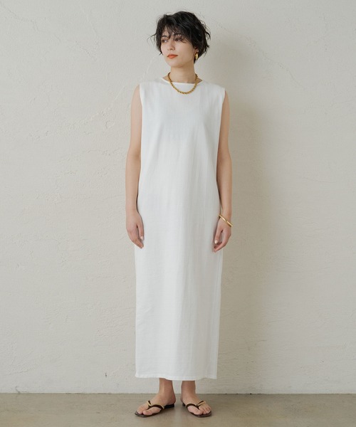「LOUNGEDRESS」 ノースリーブワンピース FREE ブラック レディース_画像5
