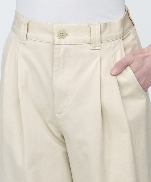 「無印良品」 チノパンツ L ダークベージュ レディース_画像5