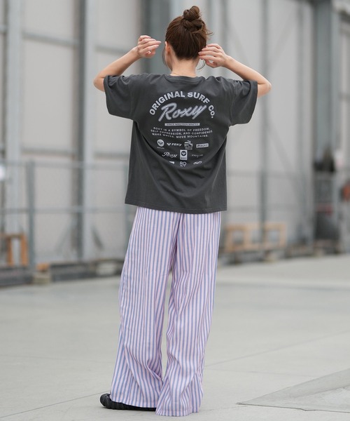 ROXY（ロキシー） パンツ ロングパンツ ワイドパンツ 花柄 ストライプ