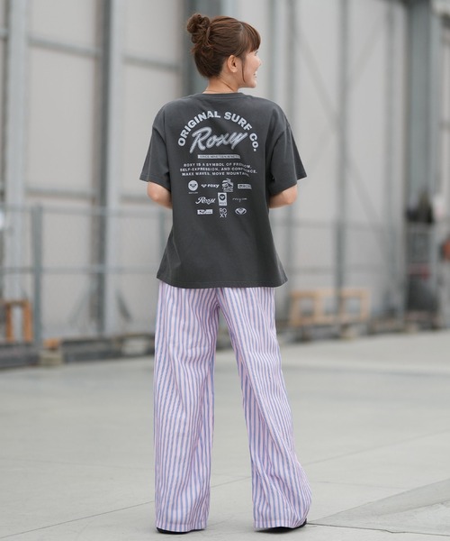 ROXY（ロキシー） パンツ ロングパンツ ワイドパンツ 花柄 ストライプ