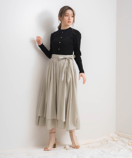 「NOELA」 フレアスカート S ライトグリーン レディース_画像4