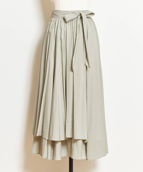 「NOELA」 フレアスカート S ライトグリーン レディース_画像6