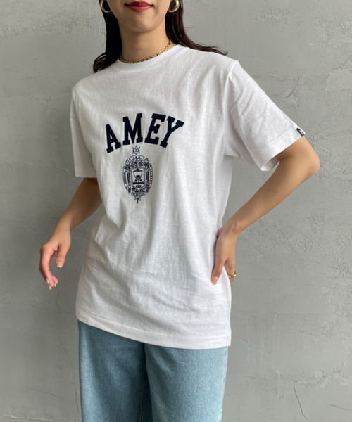 「AMERICANA」 半袖Tシャツ ONE SIZE グレイッシュベージュ レディース_画像6