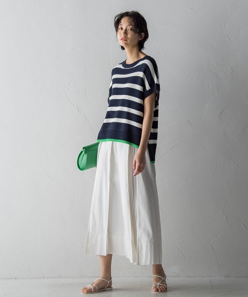 「MAYSON GREY」 半袖ニット 2 ホワイト レディース_画像8