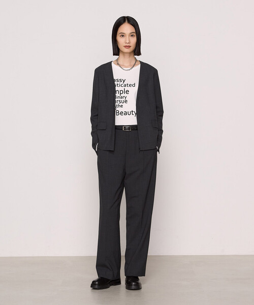 「COMME CA」 ジャケット 9号 ベージュ レディース_画像3