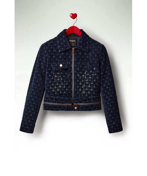 Desigual ☆ デシグアル ブルゾン ジャケット ラクロワ Mサイズ Desigual デシグアル M. Christian Lacroix ショートパデッドジャケ