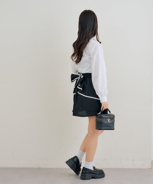 ANOTHER BRANCH OLIVE des OLIVE スカート BACKリボンモチーフミニ