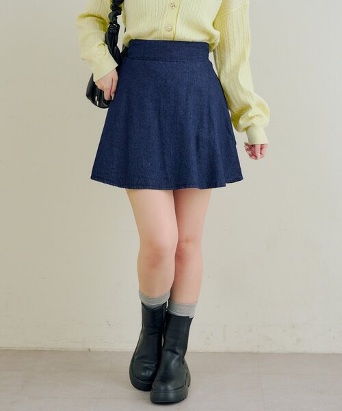 ANOTHER BRANCH OLIVE des OLIVE スカート BACKリボンモチーフミニ