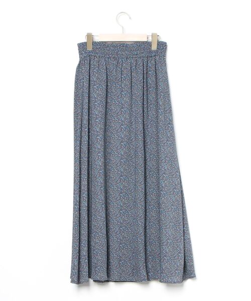 「Lugnoncure」 花柄ロングスカート FREE ブルー レディース_画像2