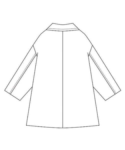 「IEDIT」 ピーコート 3L ネイビー レディース_画像7
