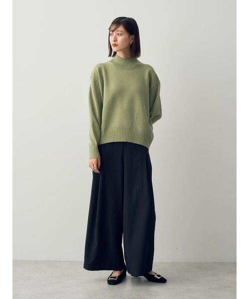 「YECCA VECCA」 長袖ニット FREE チャコールグレー レディース_画像6