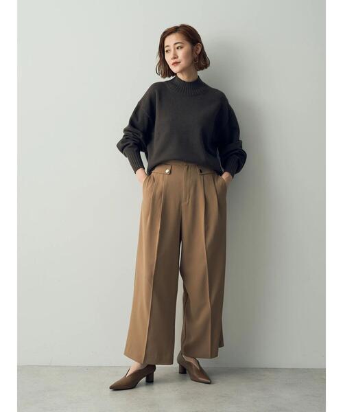 「YECCA VECCA」 長袖ニット FREE チャコールグレー レディース_画像7