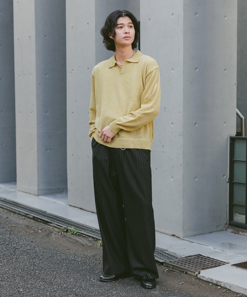 RAGEBLUE（レイジブルー） ポロシャツ Low Gauge Skipper Knit