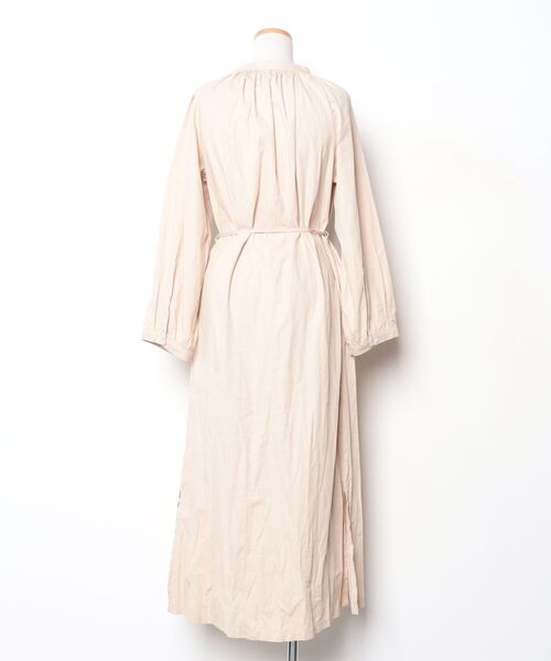 「junoah」 長袖ワンピース M ベージュ レディース_画像2