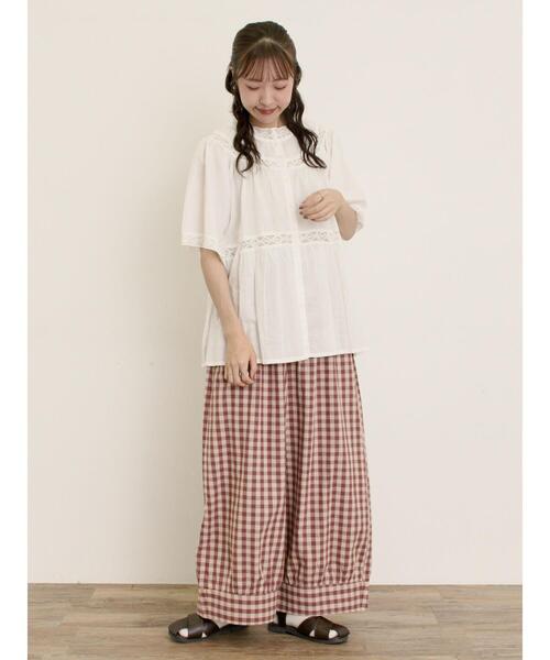 「Samansa Mos2」 イージーパンツ L ベージュ レディース_画像5