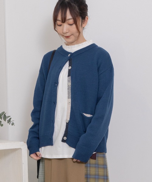 「POU DOU DOU」 ニットカーディガン 3 ベージュ レディース_画像9