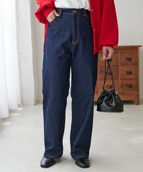 「DISCOAT」 デニムパンツ LARGE ネイビー レディース_画像3