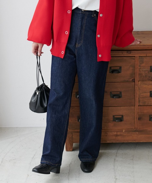 「DISCOAT」 デニムパンツ LARGE ネイビー レディース_画像5