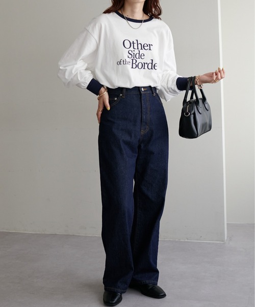 「DISCOAT」 デニムパンツ LARGE ネイビー レディース_画像6