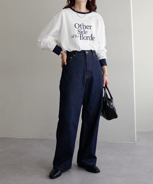 「DISCOAT」 デニムパンツ LARGE ネイビー レディース_画像7