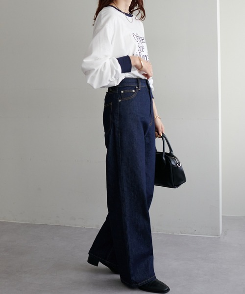 「DISCOAT」 デニムパンツ LARGE ネイビー レディース_画像8