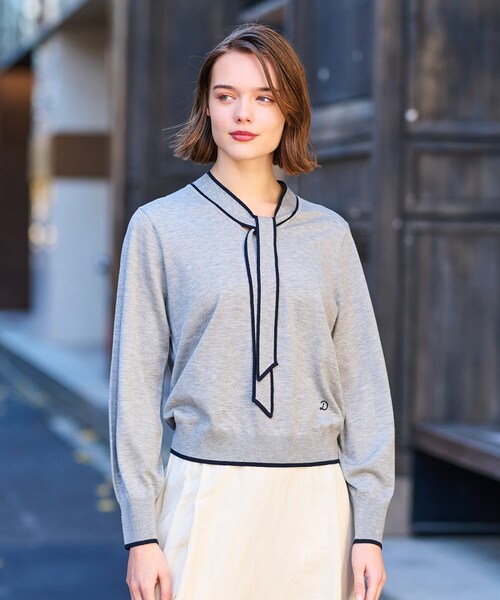 「DRESSTERIOR」 長袖ニット 36 ブラック レディース_画像4