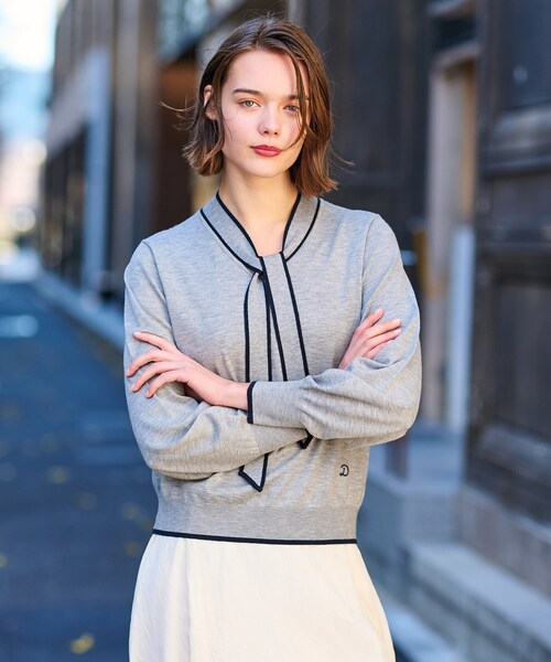 「DRESSTERIOR」 長袖ニット 36 ブラック レディース_画像7