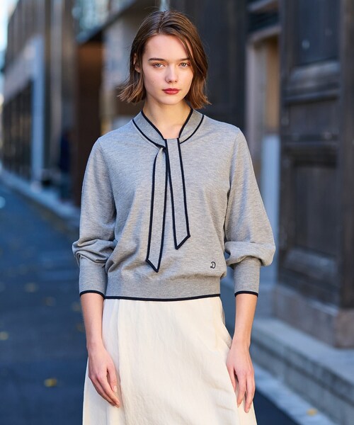 「DRESSTERIOR」 長袖ニット 36 ブラック レディース_画像9